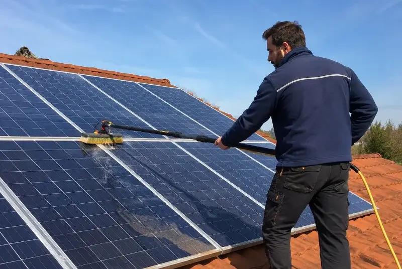 Nettoyage et entretien de panneaux solaires à Calmont